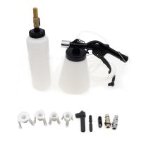 1Set 1L Capacity Brake Fluid Replacement Tools Car Brake Bleeder Kit Oil Change Pump Oil Change Equipment Kit White