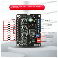 24V High Power Voice Broadcast Prompt Module High and Low Level Trigger 1-To-1MP3 Multifunctional Playback Module