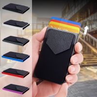 RFID Credit Card Wallet Automatic Pop Up Bank Card Metal Case Protector Aluminum ID Card Holder Pocket Mens Women Wallet Pouch Card Holders