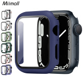 Miimall [Nhiều Màu] Ốp Cho Apple Watch Series 7 41Mm 45Mm, Ốp Chống Sốc PC Cứng Siêu Mỏng Mờ Cho Apple Watch 7 41Mm 45Mm