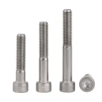 M4 M5 M6 M8 M10 M12 Hexagon Hex Socket Cap Head Half Tooth Screws 304 Stainless Steel DIN912 Partially Thread Allen Bolts