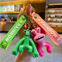 Rainbow Friend Keychain Female Cute Funny Doll Pendant Car Key School Bag Ornament Student Creative Small Gift key toys