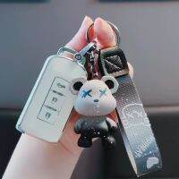 LASAN TPU + PC เคสกุญแจมิตซูบิชิ,จี้พวงกุญแจโลหะ,ที่ใส่กุญแจ,พวงกุญแจ,เคส Keyfob สำหรับ Mitsubishi Outlander 2020 /Jinxuan Asx/airtrek/yige