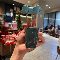 [HOT CPPPPZLQHEN 561] หนัง Bow Keyring ผู้ถือ TPU 2ปุ่มรถสำหรับ Toyota C HR Prius 2016 2017 2018 Fob Keyless Shell ผู้ถือ Llavero