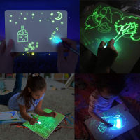 【cw】Fun Drawing Pad Board Glow in Dark with Light drawing board for Kids luminous drawing board Educational Toy Painting Board