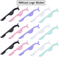 50Pcs Wholesale Custom Logo False Eyelash Tweezers Individual Package Pink Cilia Pincers Lash Applicator Clip Makeup Tools