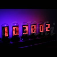 ◎◘ RGB Creative Analog glow tube clock WIFI dot matrix cool DIY LED retro boyfriend gift for children manual training