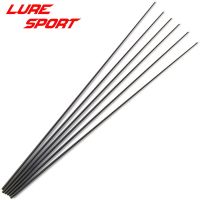 LureSport 6pcs 25cm 26cm 35cm Solid carbon rod Tip blank no paint Rod building components Fishing Pole Repair DIY Accessories Accessories