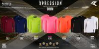 RAX013 เสื้อกีฬา เสื้อวิ่ง ชาย หญิง ผ้า Micro Polyester  เนื้อดีแท้ 100% EPRESSION RUN + มี ใบกำกับภาษี +