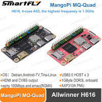 Mangopi MQ-Quad MCore โมดูล H616พร้อมขาไม่เชื่อม4xA53ได้ถึง1.5GHz 1GB DRAM คอมพิวเตอร์บอร์ดเดียวพร้อม Wi-Fi และบลูทูธ