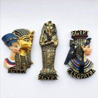 Egyptian Magnetic Fridge Magnet Creative Travel Souvenir Crafts Three-Dimensional Egyptian Pharaoh Queen Cleopatra 【Refrigerator sticker】㍿๑