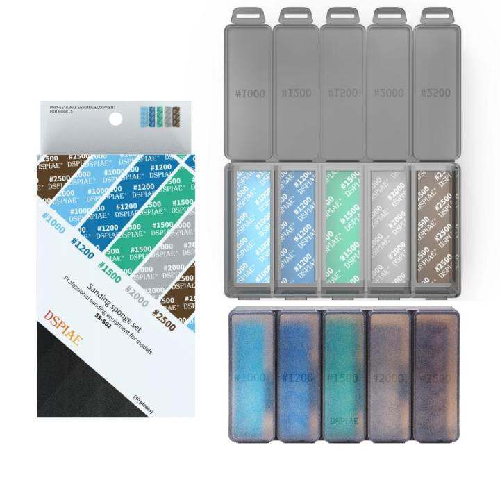 Dspiae Sanding Sponge Kit Sandpaper For Gunpla Gundam and Tamiya Hobby
