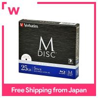 Verbatim M-DISC จัดเก็บข้อมูลระยะยาว BD-R สำหรับการบันทึก1ความเร็ว1-6x 25GB 5แผ่นฉลากสีขาวที่สามารถพิมพ์ได้ดิสก์ Blu-ray DBR25RMDP5V2