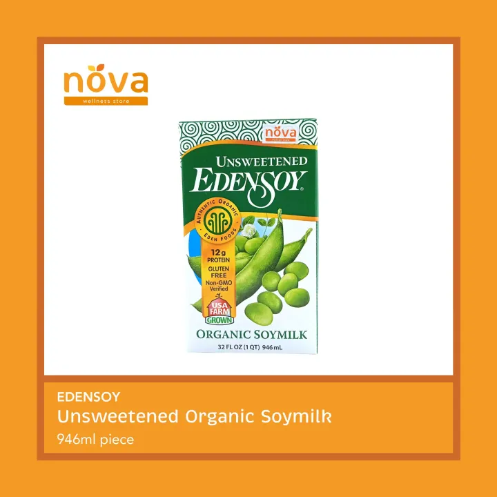 Edensoy Unsweetened Organic Soymilk 946ml (pc) Lazada PH