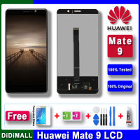 หน้าจอ LCD ของแท้100% สำหรับ HUAWEI Mate 9,จอสัมผัสดิจิทัลพร้อมกรอบหน้าจออะไหล่สำหรับเปลี่ยน Huawei Mate 9 LCD 5.9ผ่านการทดสอบแล้ว MHA-L29