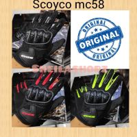 Scoyco mc58 ถุงมือมอเตอร์ไซค์ ของแท้ / ถุงมือ scoyco mc58 - สีดํา, L TH