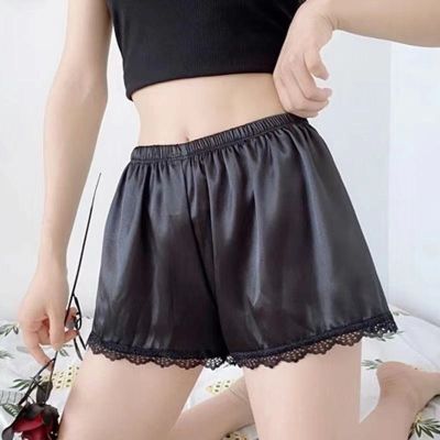 [COD] Pants leggings spring and summer womens anti-light inner wearing silk cool impermeable ladies underwear underpants ice