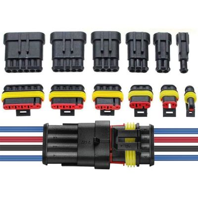 5 Pairs 2/3/4/5/6 Pin Waterproof Automotive Male Female Electrical Connectors Plug Way With Wire For Car Motorcycle Marine Truck Watering Systems Gard