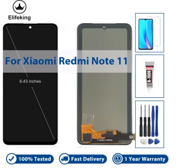 6.43'' For Xiaomi Redmi Note 12S LCD Display Screen Touch Panel Digitizer  Black