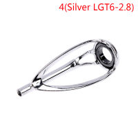 {CTTC} 1PC Sliver/Rainbow TOP TIP คู่มือแหวนฟรีของ tangle สำหรับ SPINNING Fishing Rod