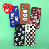 Oppo A3s/A5/A9(2020) /A15 /A16/ A16k/ A17 /A31 /A54 /A57(2022) เคสมือถือนิ่ม TPU กันเลนส์กล้องนูนลายการ์ตูน