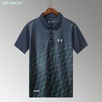 Under Armour เสื้อโค้ทโปโลผู้ชาย,เสื้อเสื้อแขนสั้นผ้าไหมชั้นนำแห้งเร็วเสื้อกีฬาสันทนาการ