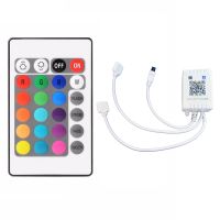 RGB Bluetooth Controller+24 Keys Remote Control RGB IR RF LED Controller DC 5-24V for WS2811 WS2812 LED Light Strip