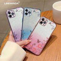 สำหรับ iPhone 11 Pro Max XS Max XR 7 Plus SE 2020เคสโทรศัพท์ลายสวนด้วยการชุบโลหะด้วยไฟฟ้า6D พร้อมฝาหลังผิวนอกเนื้อนิ่ม TPU