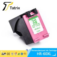 หมึกฉีดหมึกสีผลิตใหม่ระดับพรีเมี่ยม Tatrix 60 60xl ตลับหมึกสำหรับ Hp F2560 Deskjet/F2568/F4280/เครื่องพิมพ์ F4288