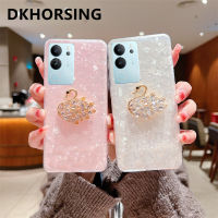 DKHORSING เคสลายเปลือกหอยหรูหราใหม่สำหรับ VIVO V29 5G เคสโทรศัพท์รูปหงส์ประดับเพชรแบบนิ่ม Vivo V29 VIVOV29ฝาหลังใส5G