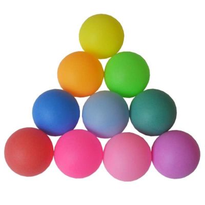 ลูกบอลลายกีฬาปิงปองสีผสมวัสดุ PP ลูกปิงปองลูกบอลสำหรับฝึกซ้อมมืออาชีพสำหรับอุปกรณ์กิจกรรมกลางแจ้ง