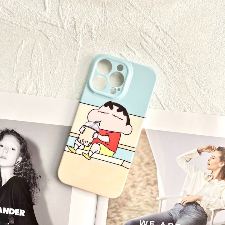 เคสโทรศัพท์ใหม่-crayon-shin-chan-apple-11-12-soft-xsmax-apple-14pro-iphone-13max-cartoon-12mini-hardshell-7p8plus