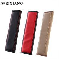 2 x PU Leather Seat Belt Shoulder Pad Car Seat Belt Covers for Adults Seatbelt Pads Strap Shoulder Protector Black Red Beige