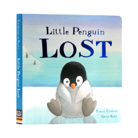 Little penguin lost his way in English original picture book little penguin lost childrens English Enlightenment cognition paperboard Book indestructible parent-child interaction picture story book Tracey corderoy published by little tiger