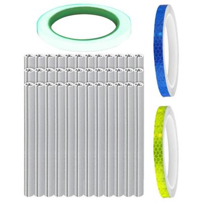Bike Reflective Strips 36pcs Warning Strips for Bike Waterproof and Durable Bicycle Spoke Reflector for Mountain Bikes Road Bikes Folding Bikes and Strollers imaginative