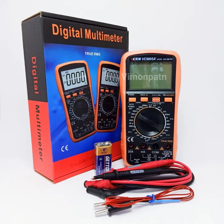 มิเตอร์ VICTOR รุ่น VC9805A+ Digital Multimeter ดิจิตอลมิเตอร์ มิเตอร์ ...