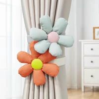 【LZ】manage nephew33ma5 2Pcs Flower Curtain Tieback High Quality Elastic Holder Hook Buckle Clip Pretty Fashion Polyester Decorative Home Accessorie