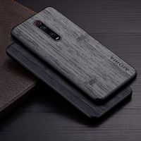 เคสสำหรับ Xiaomi Mi 9T Pro Redmi K20 Pro Funda ไม้ไผ่,เคสโทรศัพท์ Xiaomi ไม้ไผ่สุดหรูปกหนังเคสคลุมโปร Mi 9T