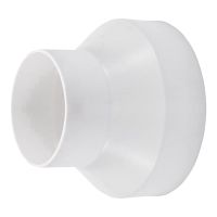 4X Ventilation Pipe Reducer Adapter Pipe Air Duct Adapter Pipe Connector for Inline Ventilation System(150-100mm)