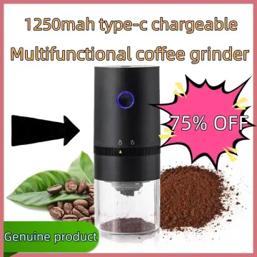 Portable Electric Coffee Grinding Expert Powder Coffee Stainless Steel  Household Small Mill Five Grains Smash Grinding Machine,Outdoor Electric Coffee  Grinder,USB Rechargeable Electric Coffee Grinder - 6 Adjustable Grind  Settings, Transparent Bean