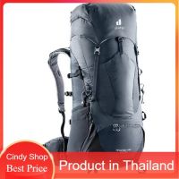 กระเป๋าเป้ผู้ชาย เป้ deuter รุ่น Aircontact Lite 50+10 โลโก้ใหม่ ปี 2021 สีเทา - ดำ Graphite Black , สีฟ้า Arctic Teal กระเป๋าเป้