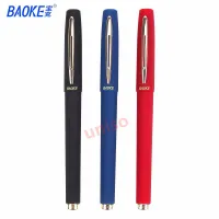 ปากกา ปากกาเจล ขนาดเส้น 1.0 mm ยี่ห้อ BAOKE รุ่นPC1848 หมึกสีน้ำเงิน /ดำ/แดง มีปลอกด้ามยาง(ราคาต่อด้าม)#ปากกาเจล#BAOKE#school #office