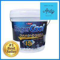 สีน้ำทาภายนอก BEGERCOOL DIAMONDSHIELD 15 BASE C ด้าน 2.5 แกลลอนWATER-BASED EXTERIOR PAINT BEGERCOOL DIAMONDSHIELD 15 BASE C MATT 2.5GAL **สอบถามเพิ่มเติมได้จ้า**