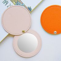 Mini Round Makeup Mirror Portable Double-sided Cosmetic Mirror Folding Pocket Compact Mirror Travel Accessories Mirrors