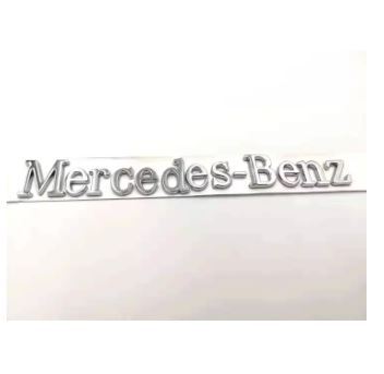 ป้ายสัญลักษณ์ Mercedes Benz Original ของแท้ สวยงาม ส่งเร็ว โลโก้ตัวอักษร สีเงิน เบนซ์ Rear Trunk Side Emblem Sticker Badge For Mercedes C E S GLK