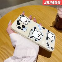 JIUMOO เคสสำหรับออปโป้ไฟนด์ X3 Pro,เคสโทรศัพท์ดีไซน์ใหม่บางลายการ์ตูน Pochacco ลูกสุนัขเคสป้องกันขอบสี่เหลี่ยมเคสนิ่มเคสปลอกซิลิโคนกันกระแทก