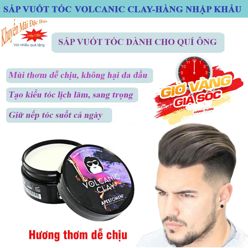 Sáp vuốt tóc nam VARIETY MATTE LASTING 100g Mùi hương nam tính tạo kiểu dễ  dàng