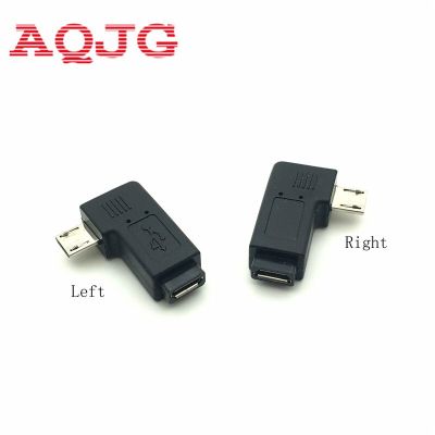 {“》 -- 1คู่ขวาซ้ายมุมไมโคร USB ตัวผู้90องศา USB ตัวผู้ไปยังไมโครอะแดปเตอร์ปลั๊กตัวเมียร้อน Worldwdie AQJG