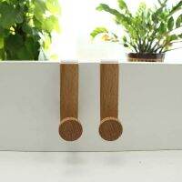 ♙ 1pcs Japanese Style No Punching Tissue Rack Towel Holder Iron Wooden Wardrobe Hook Kitchen Accessories Bathroom Supplies