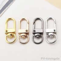 10 Pcs Spring Buckles Dog Chain Snap Hook Carabiner Handbag Belt Strap Clasp Stainless Steel Key Ring 3.3x1.2cm Findings